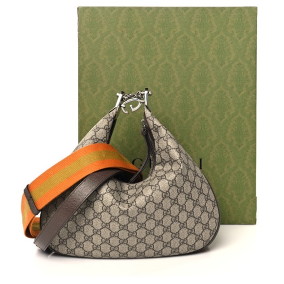 Gucci Beige and Orange Hobo Bag - Picture 1 of 11